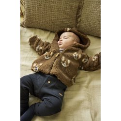 Minymo Jakke Fleece Teddy Sepia