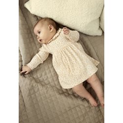 Minymo Kjolebody LS Rib AOP pink Champagne