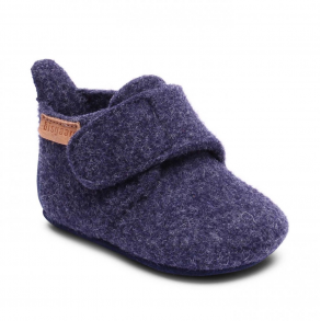 Bisgaard Hjemmesko Baby Wool Blue