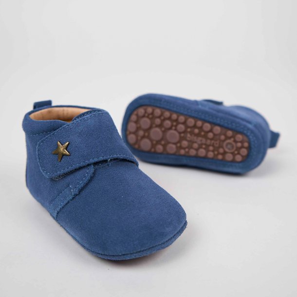 Bisgaard Hjemmesko Velcro "STAR" Blue