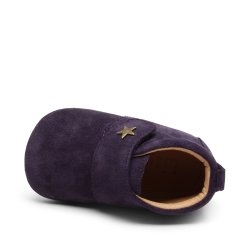 Bisgaard Hjemmesko Velcro "STAR" Purple