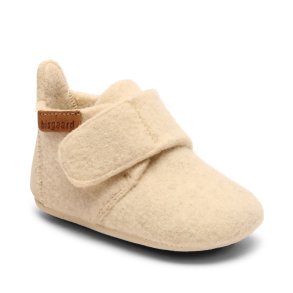 Bisgaard Hjemmesko Baby Wool Creme