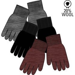 Mikk-Line Vanter Strik 3-pak Magic Andorra/Antrazite/Black