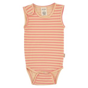 Petit Piao Body Vest Dark Peach Striped