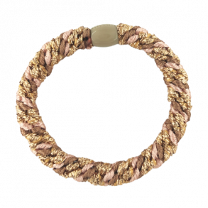 Bow's by Str Hrelastik Multi Antique Rose, Gold Glitter