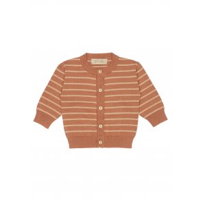 Petit Piao Cardigan Strik Dark Rose/Cream