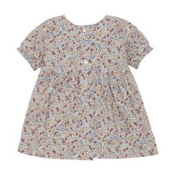 HUTTEliHUT Kjole SS Baby Liberty Fabric Sepia Rose