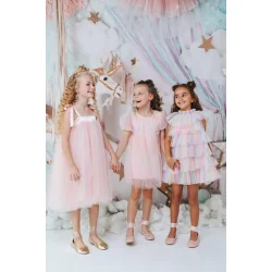 Dolly Kjole Unicorn Rainbow Pastels Puff Tulle Rainbow