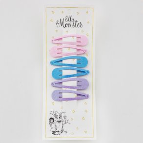 Ella & Monster Hrspnde Glitter 6 stk.