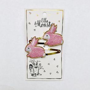 Ella & Monster Hrspnde Gold Rabbit 2 stk.