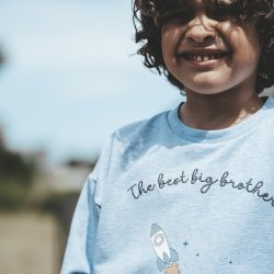 That's Mine Sweatshirt LS Finley Little Brother Light Blue Melange