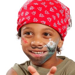 Grim'Tout Stencil til teatersminke - Ridder &amp; Pirat