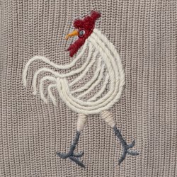 Hanevild Bluse LS Strik Grey Warm