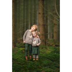 Hanevild Bluse LS Strik Grey Warm