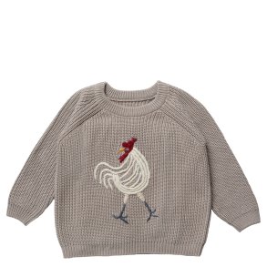 Hanevild Bluse LS Strik Grey Warm