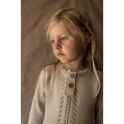 Hanevild Bluse LS Strik Viola Sand Creme Brulee