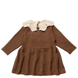 Hanevild Kjole Strik Johanne Brown