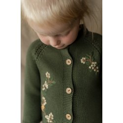 Hanevild Cardigan LS Strik Elna Bronze Green