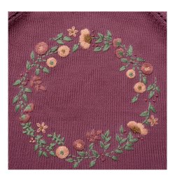 Hanevild Bluse LS Strik Agnes Chrushed Berry