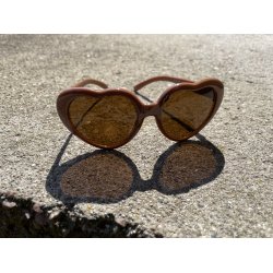 Lil' Atelier Solbriller Flores Mocha Mousse