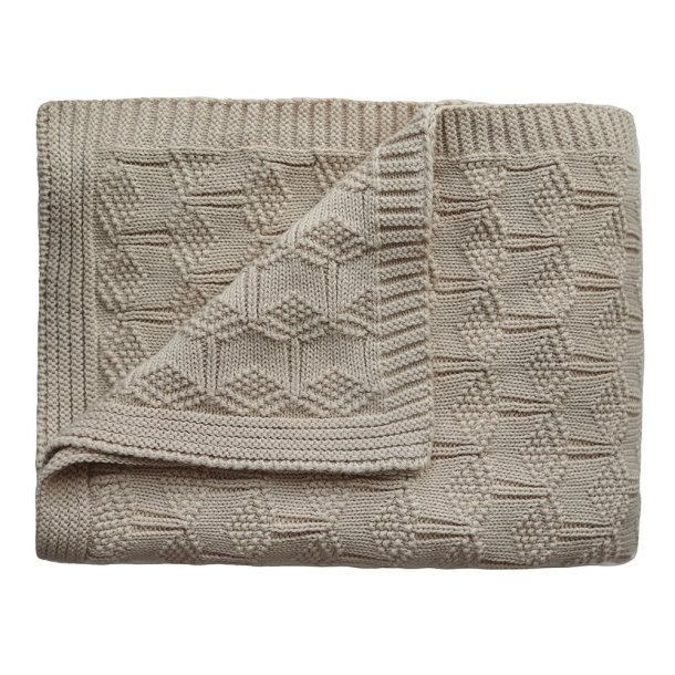 Mushie Baby tppe Strik Honeycomb Beige