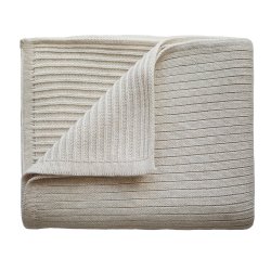 Mushie Baby tppe Strik Ribbed Beige Melange