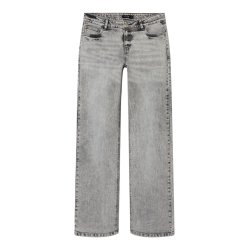 LMTD Jeans Tianna Low Waist Wide Light Grey Denim