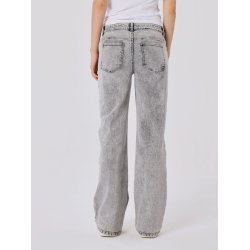 LMTD Jeans Tianna Low Waist Wide Light Grey Denim