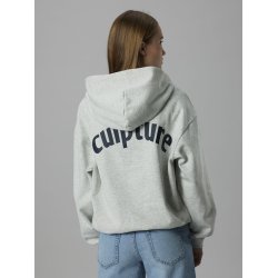 LMTD Sweatshirt Hoodie LS Ature Loose Light Grey Melange