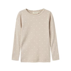 Lil' Atelier Bluse Mini LS Gago Slim Gray Morn