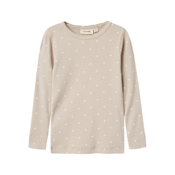 Lil' Atelier Bluse Mini LS Gago Slim Gray Morn