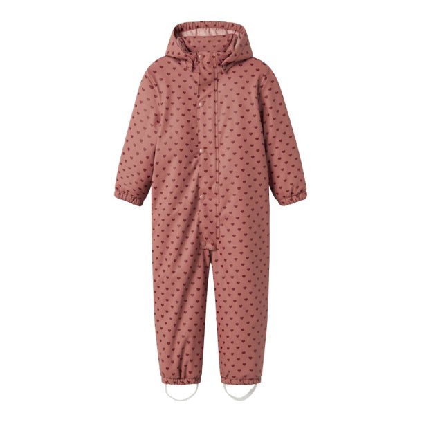 Lil' Atelier Gummi Flyverdragt Mini Ladry10 Snowsuit Withered Rose