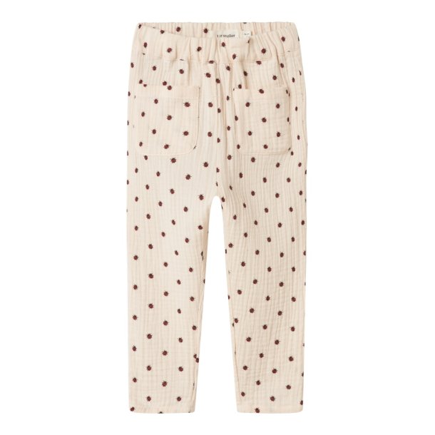Lil' Atelier Bukser Mini Lilia Loose Silver Peony