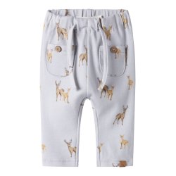 Lil' Atelier Sweatpants Baby Layo Loose Gray Dawn