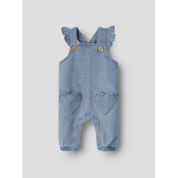 Lil' Atelier Sm�kbukser Baby Lulia Loose Overall Medium Blue Denim
