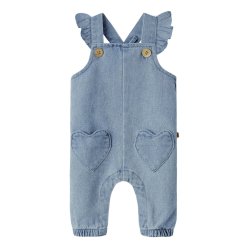Lil' Atelier Sm�kbukser Baby Lulia Loose Overall Medium Blue Denim