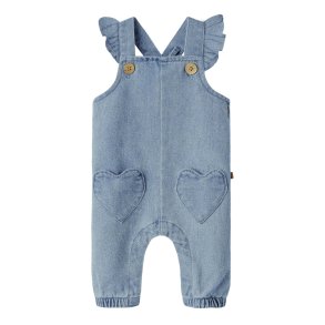 Lil' Atelier Sm�kbukser Baby Lulia Loose Overall Medium Blue Denim