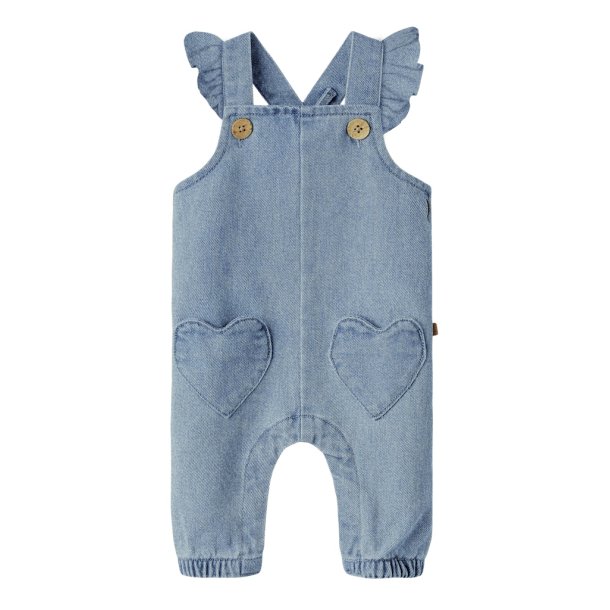 Lil' Atelier Sm�kbukser Baby Lulia Loose Overall Medium Blue Denim