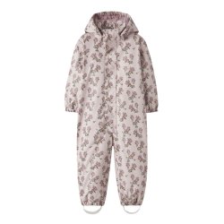 Lil' Atelier Gummi Flyverdragt Mini Ladry10 Snowsuit Pad AOP Hushed Violet