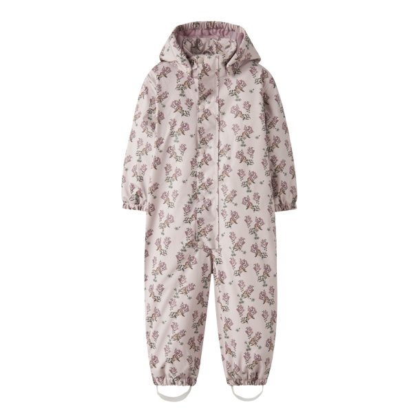 Lil' Atelier Gummi Flyverdragt Mini Ladry10 Snowsuit Pad AOP Hushed Violet