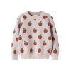 Lil' Atelier Strik Bluse Mini LS Lulio Hushed Violet