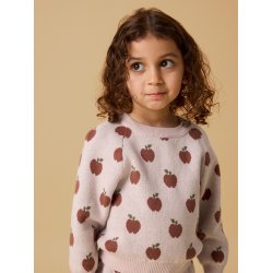 Lil' Atelier Strik Bluse Mini LS Lulio Hushed Violet