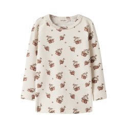 Lil' Atelier Bluse Mini LS Gayo Sig Slim Turtledove