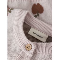 Lil' Atelier Cardigan Baby LS Strik Lulio Hushed Violet