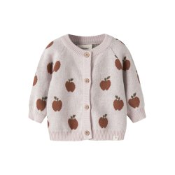Lil' Atelier Cardigan Baby LS Strik Lulio Hushed Violet