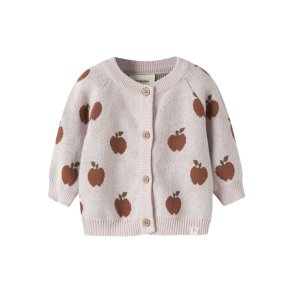 Lil' Atelier Cardigan Baby LS Strik Lulio Hushed Violet