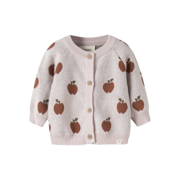 Lil' Atelier Cardigan Baby LS Strik Lulio Hushed Violet