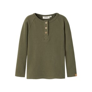 Lil' Atelier T-shirt LS Mini Luno Slim Winter Moss