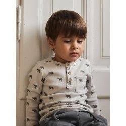 Lil' Atelier Bluse Mini LS Lavo Eno Slim Glacier Gray
