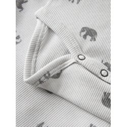 Lil' Atelier Body Baby LS Lavo Eko Slim Glacier Gray